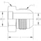 World Wide Fittings Male JIC Braze Connector 0403X12X12 - alternate 2